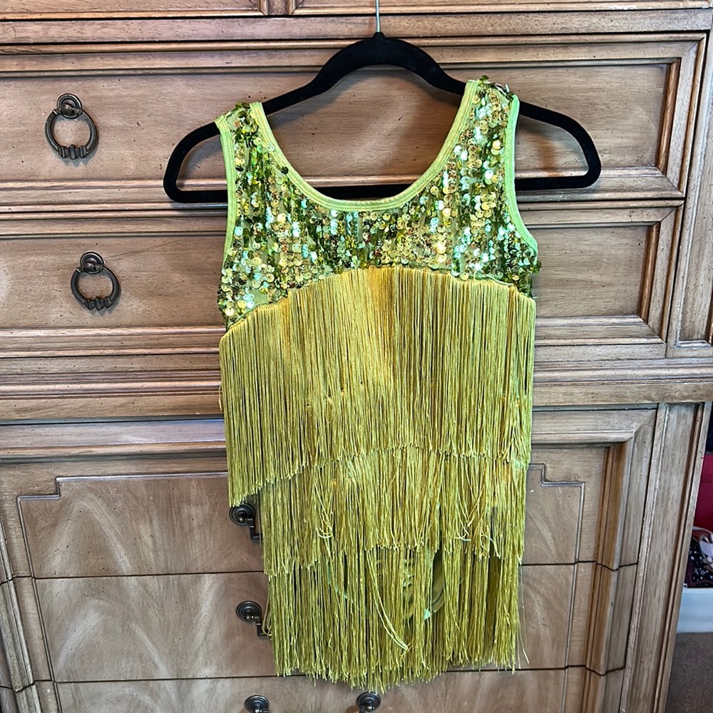 Green dance costume